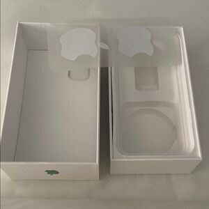 Apple White Box with Logo Stickers